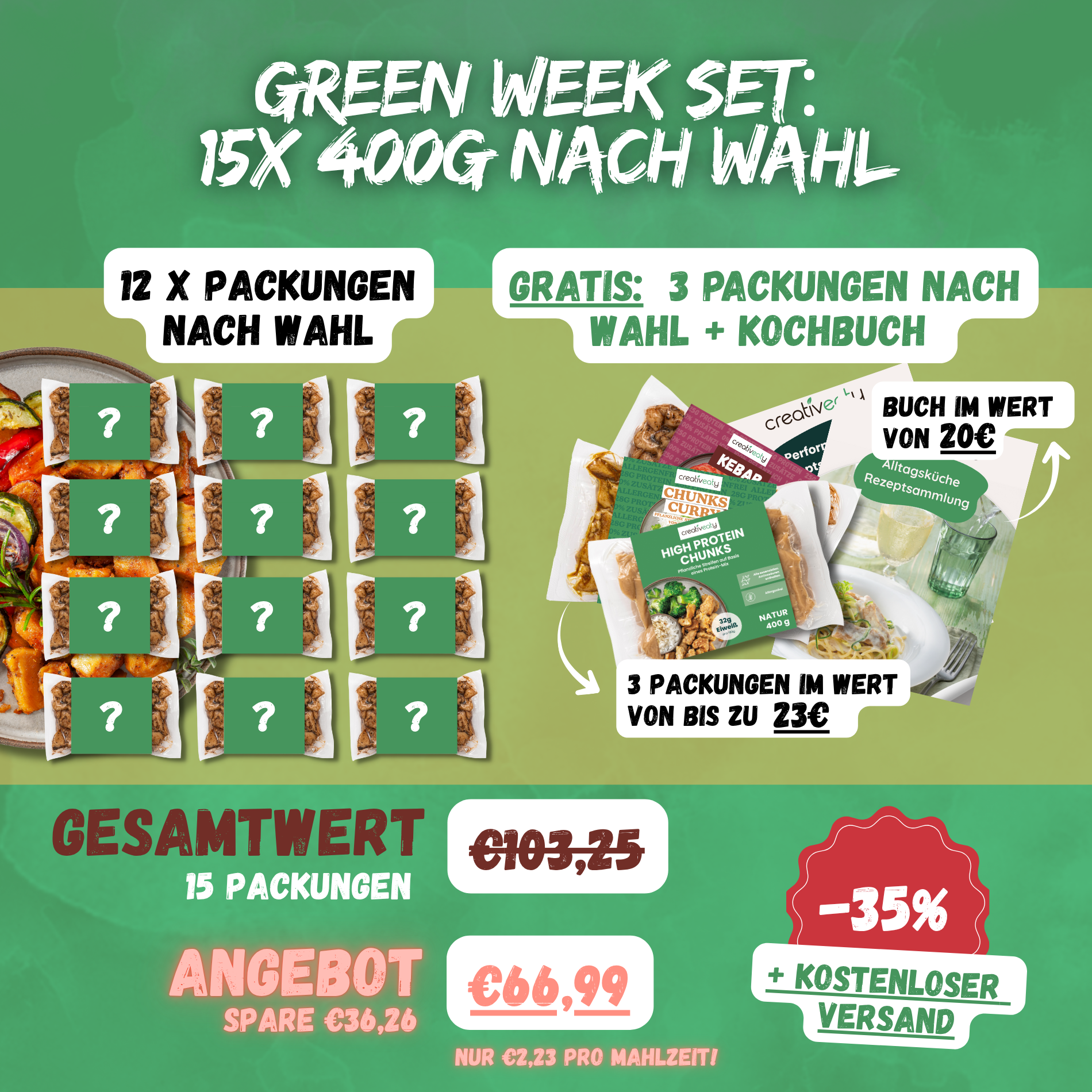 12er Set + 3x Gratis