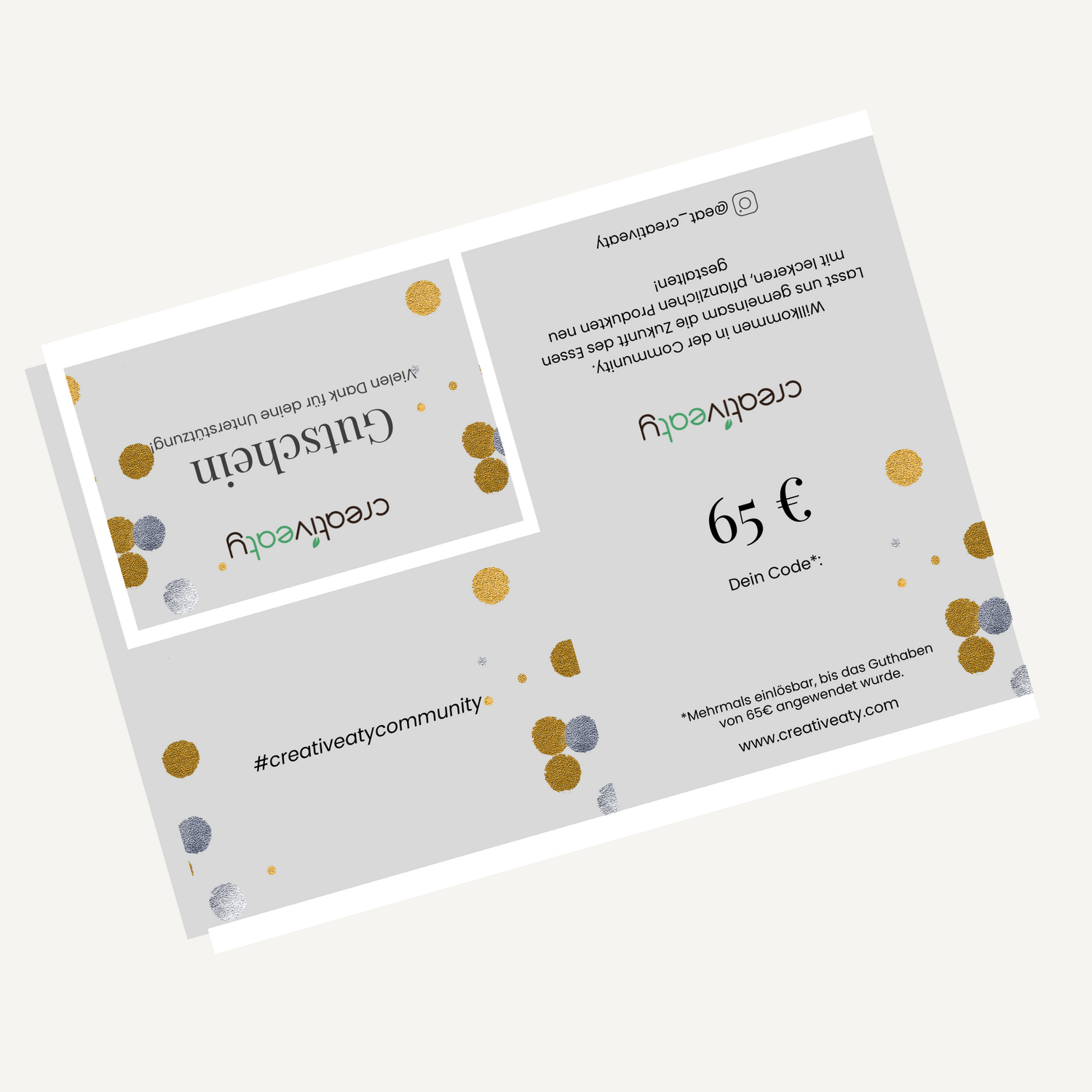 Creativeaty Gutschein - 65€