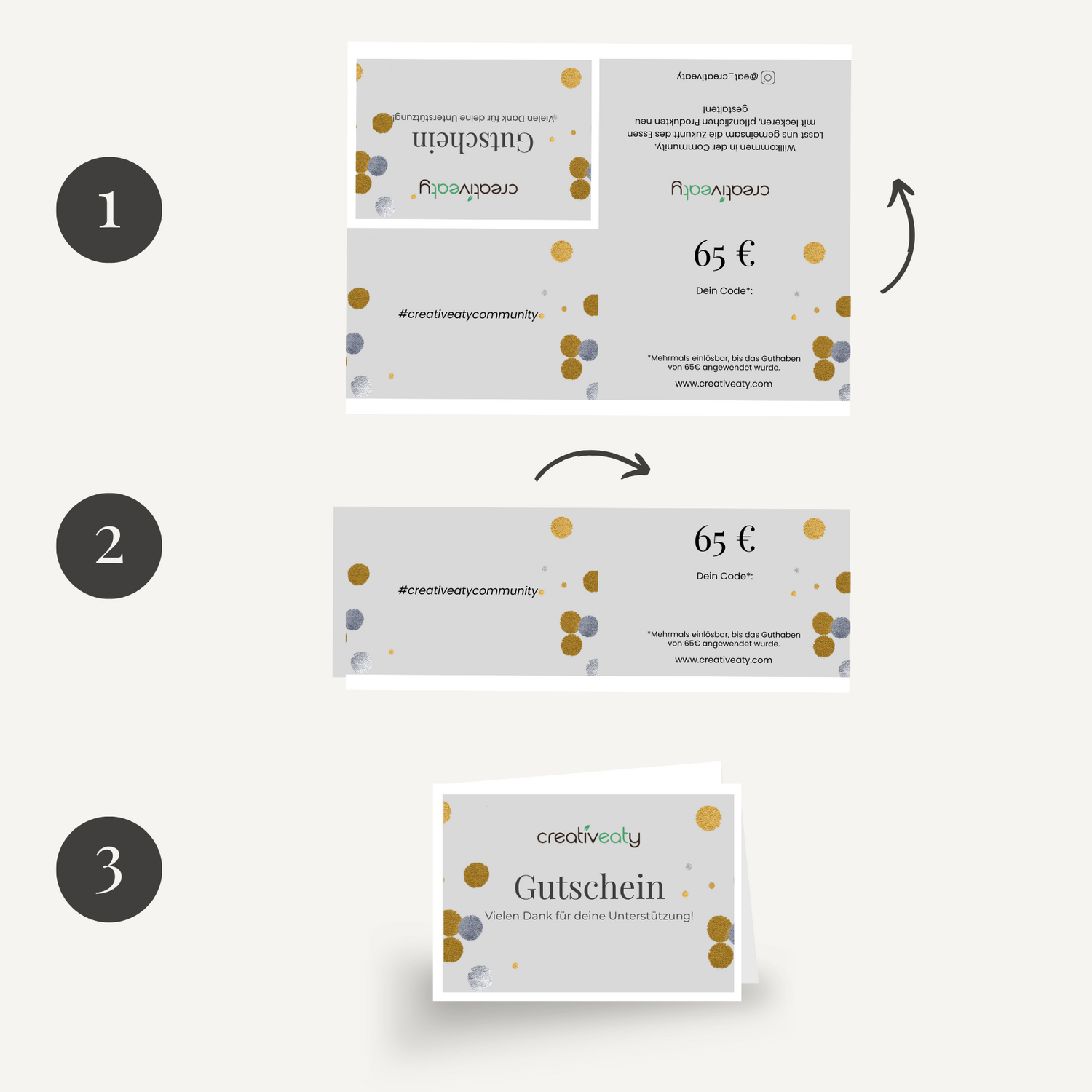 Creativeaty Gutschein - 65€