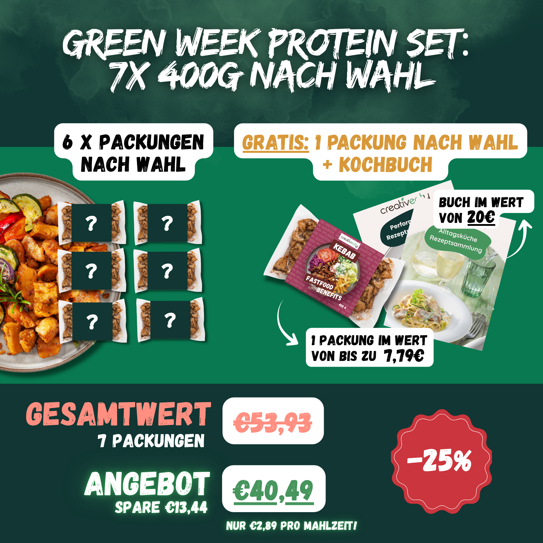 6er Protein Set + 1x Gratis