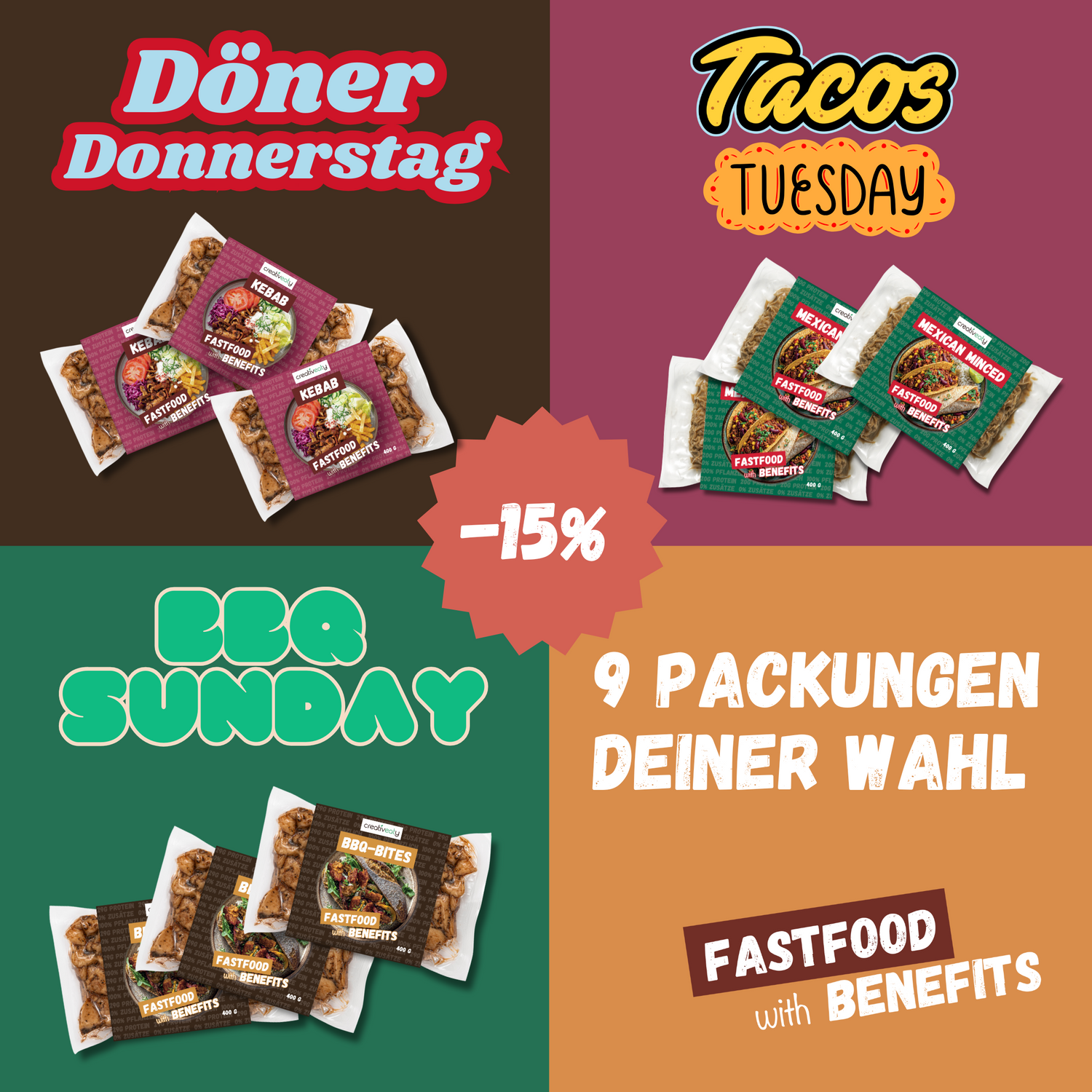 FASTFOOD PARTY SET (9x400g)