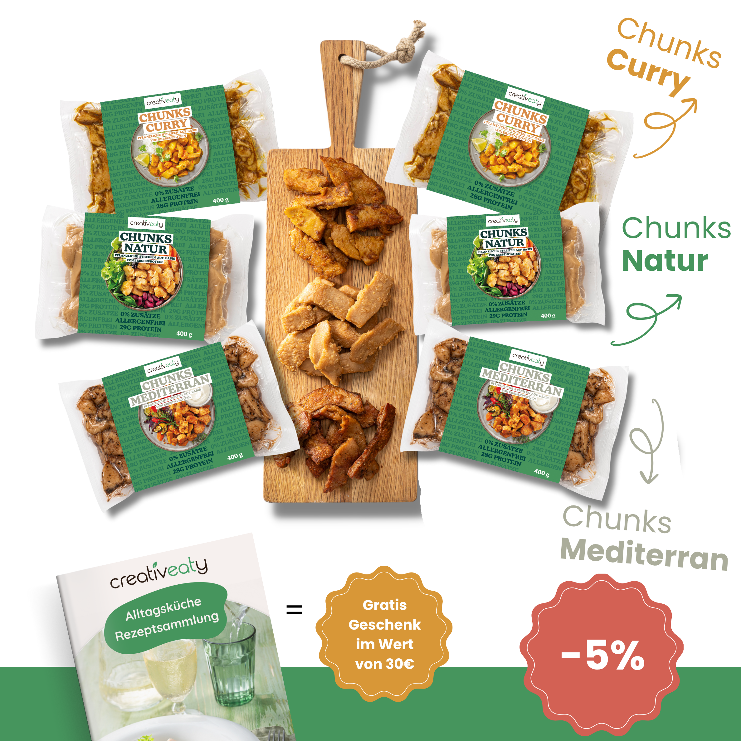 FITNESS-SET (6x400g)