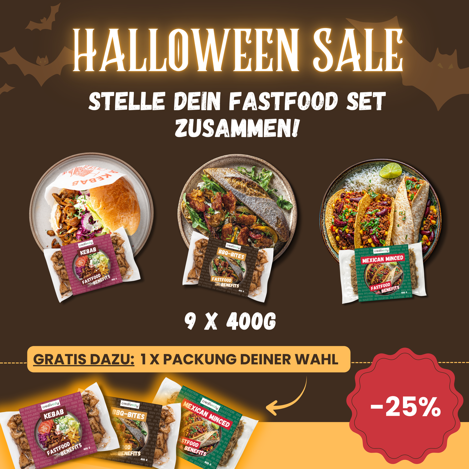 Dein FASTFOOD PARTY SET (9x400g)