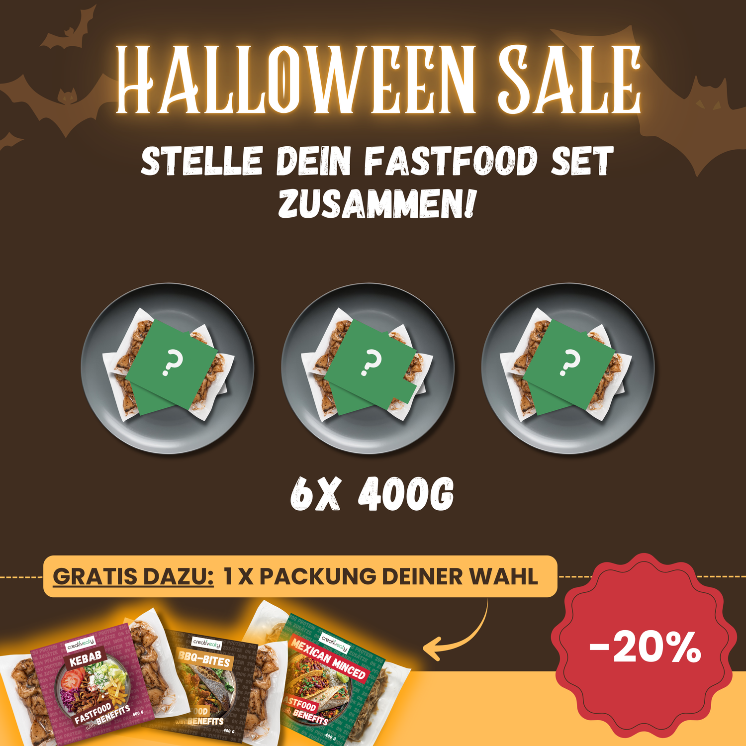 DEIN FASTFOOD SET (6x400g)