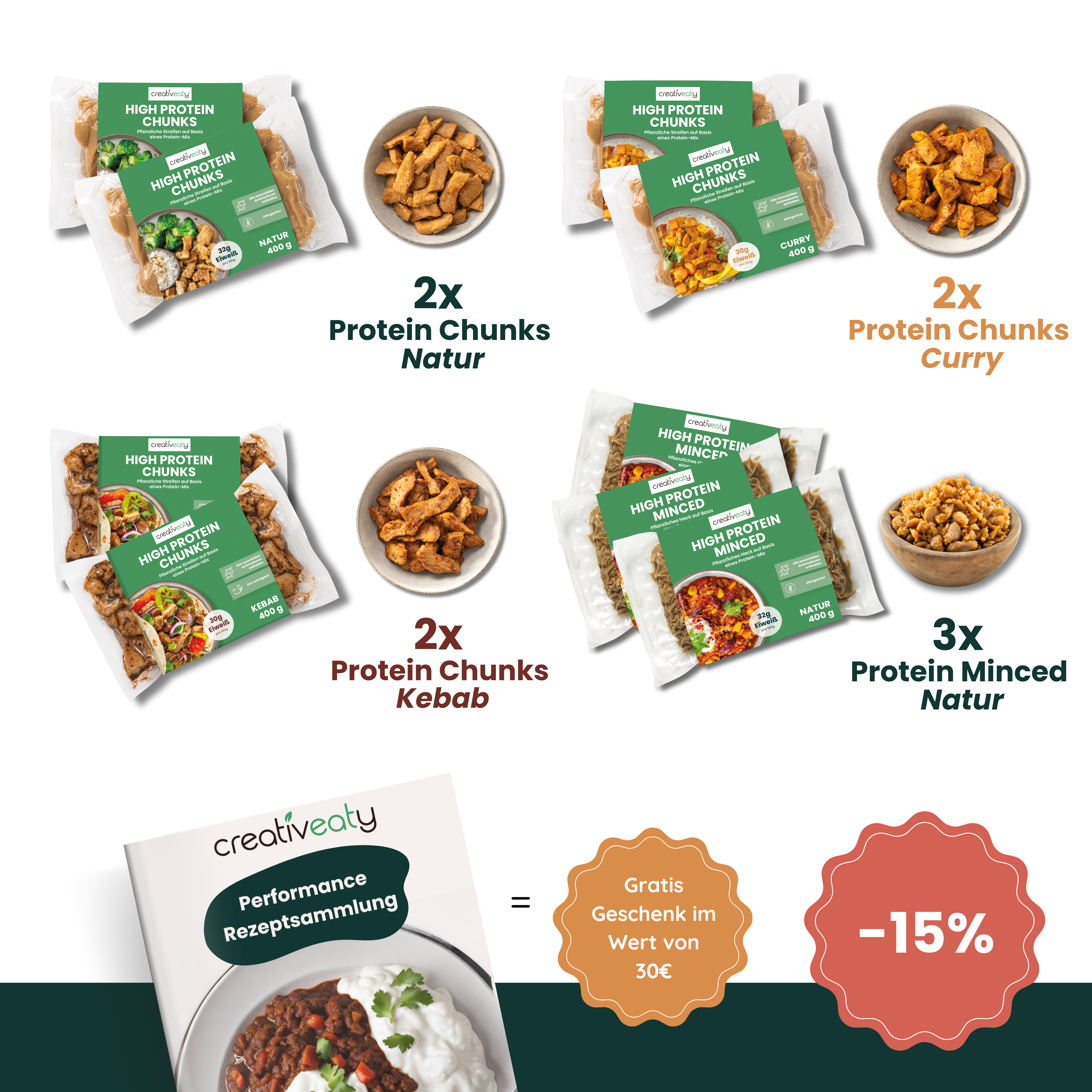 PROTEIN MEALPREP SET (9x400g)