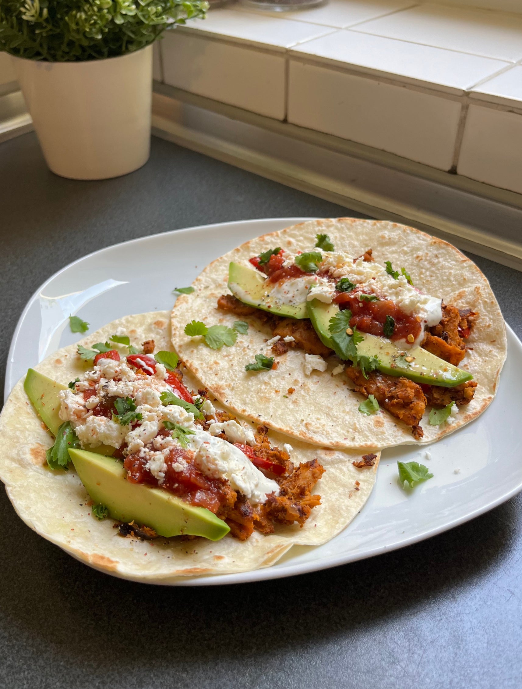 Vegane Chicken Fajitas