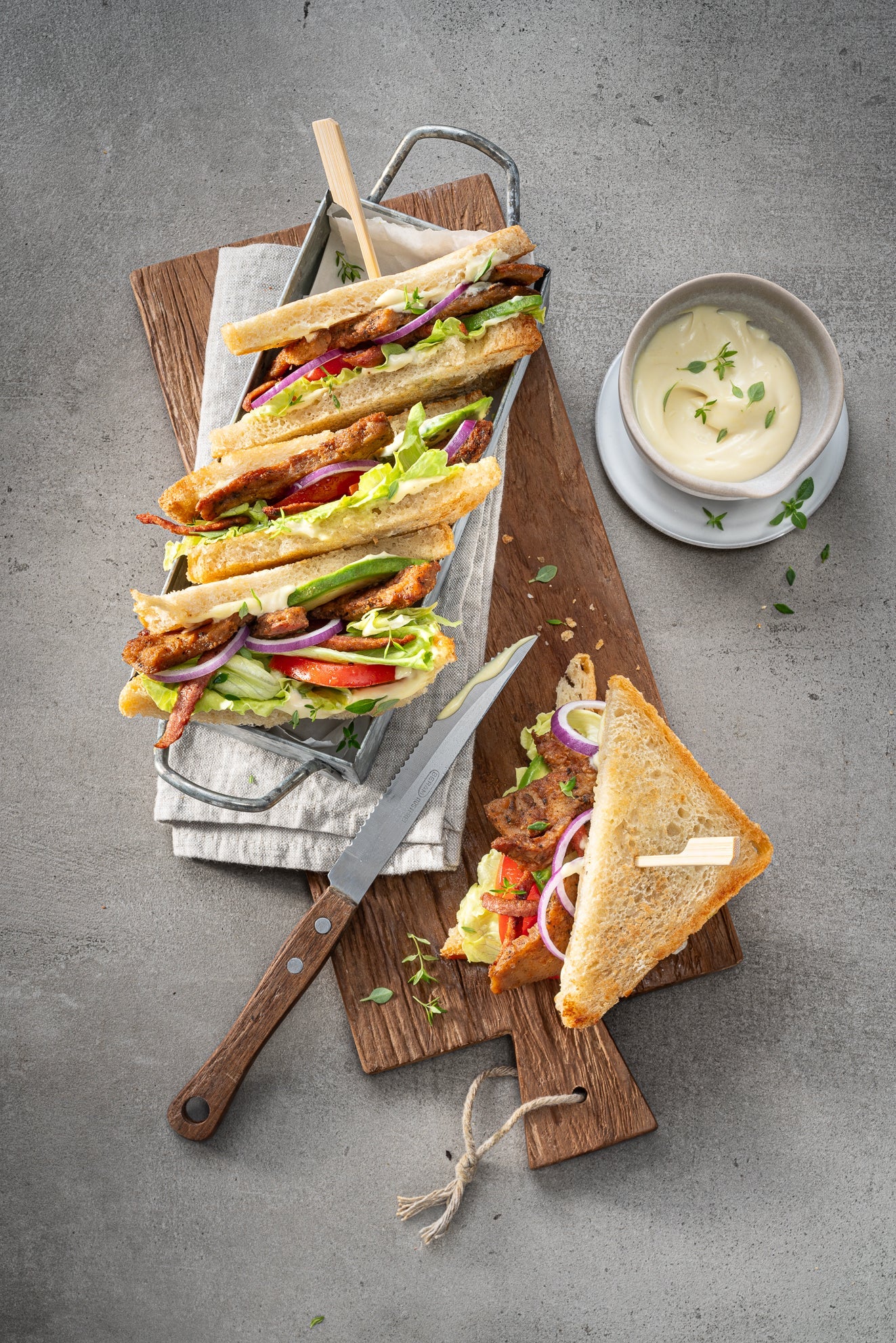 New York Club Sandwich mit Chunks Natur