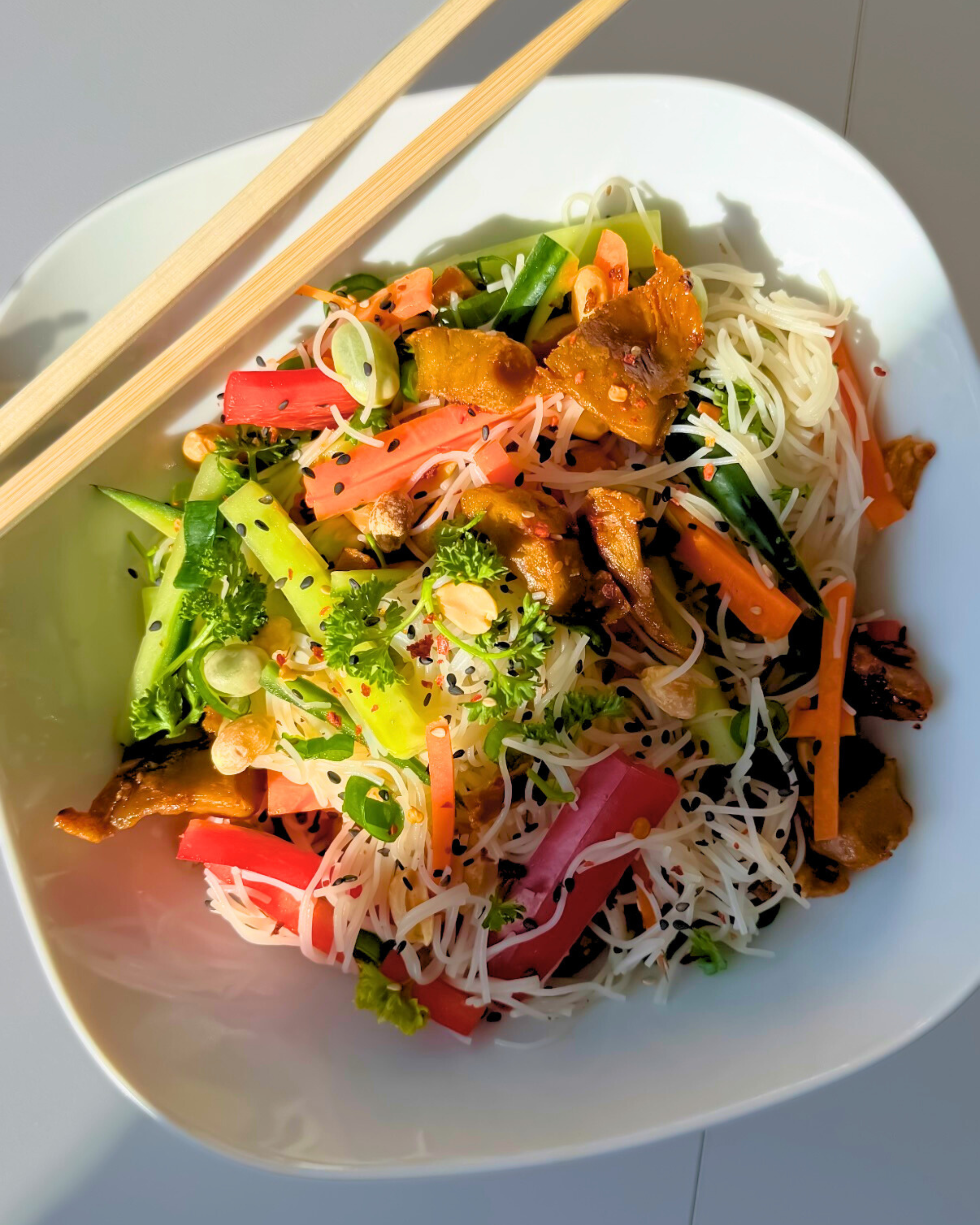 Sommer Protein Glasnudelsalat