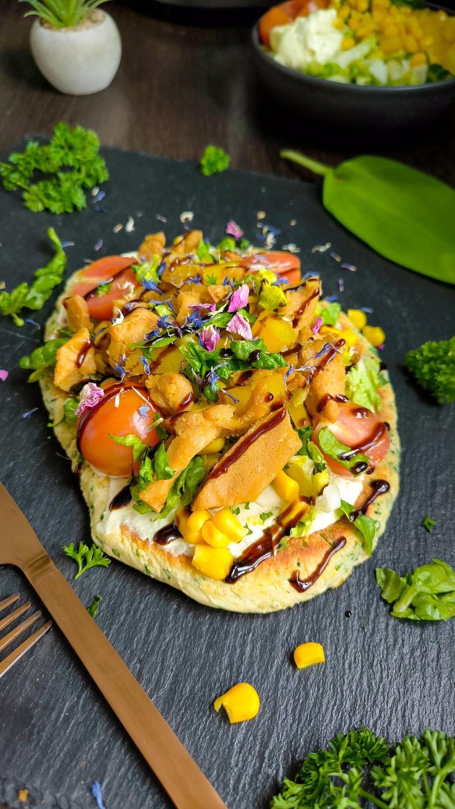 Proteinreiche Gemüse-Wraps