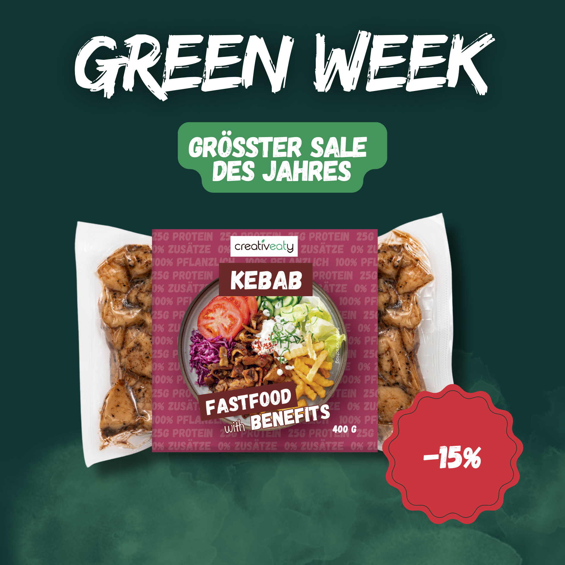 Greenweek-Sale: KEBAB (400g)