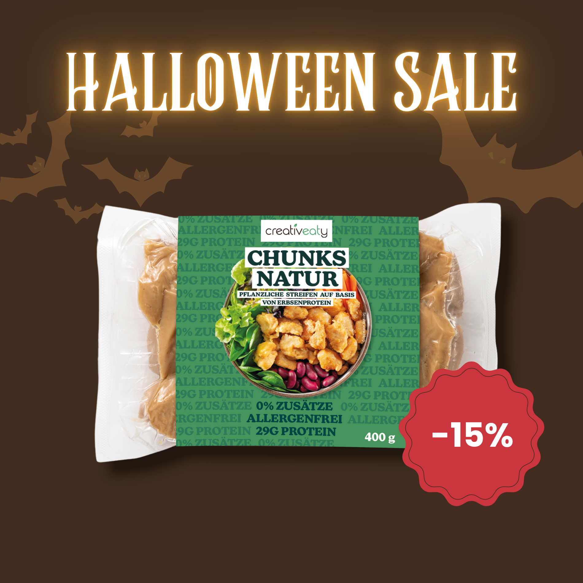 Halloween-Sale: CHUNKS - NATUR (400g)
