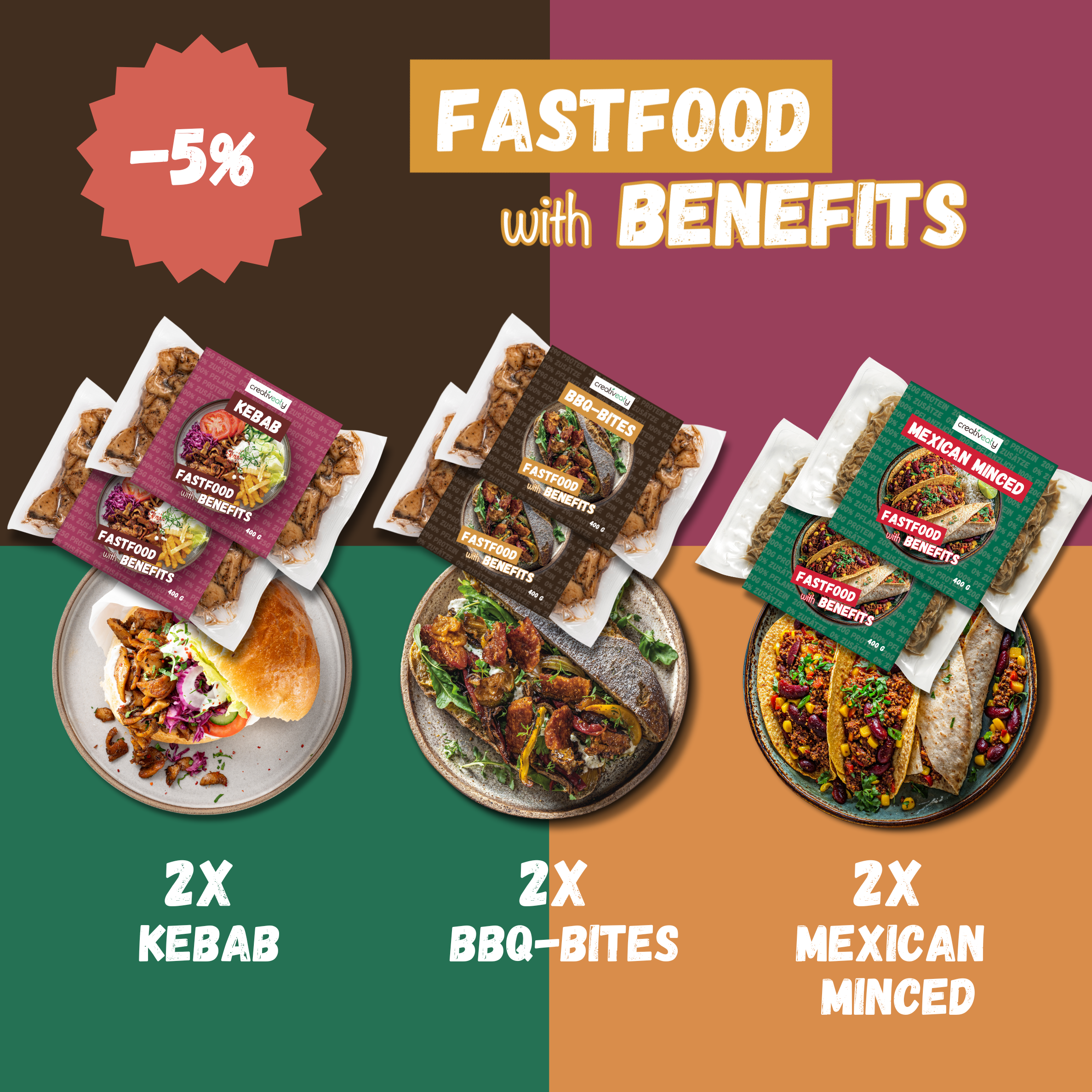 FASTFOOD SPARSET (6 x 400g)