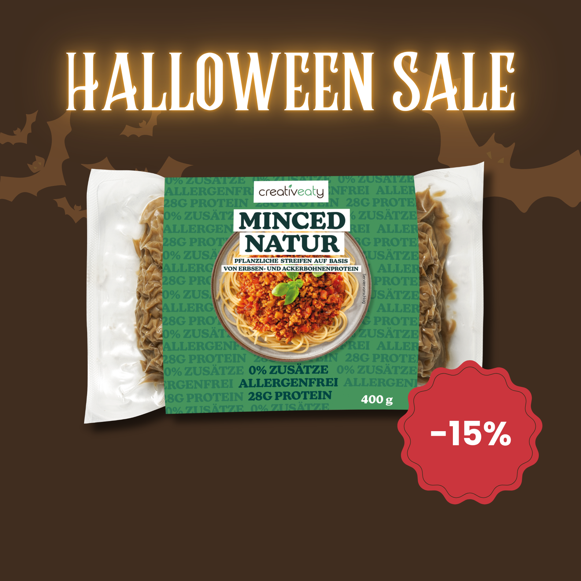 Halloween-Sale: MINCED - NATUR (400g)