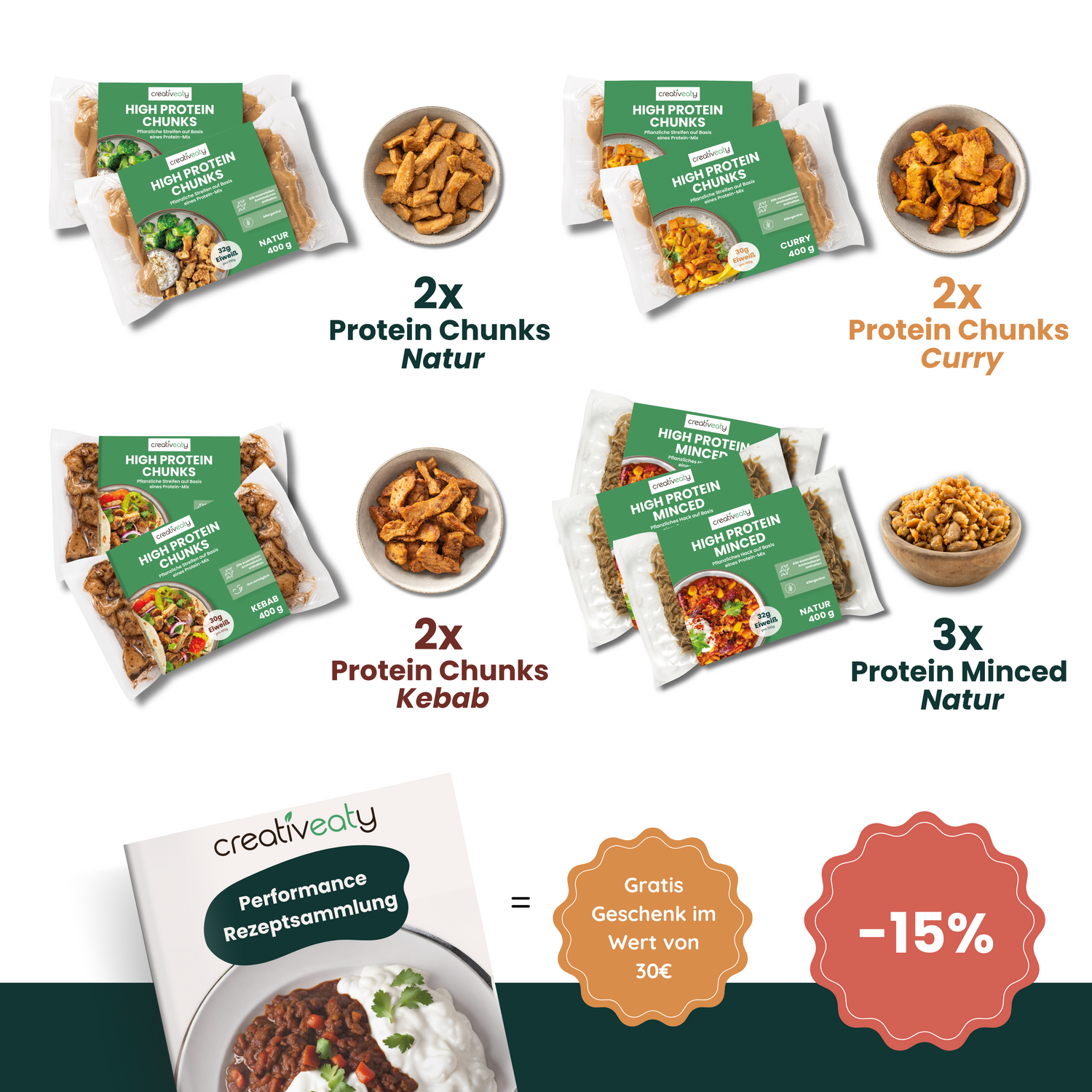 PROTEIN MEALPREP SET (9x400g)